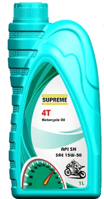 Supreme SYNTHETIC 4T MOTORCYCLE OIL SAE 15W-50 API SN pack